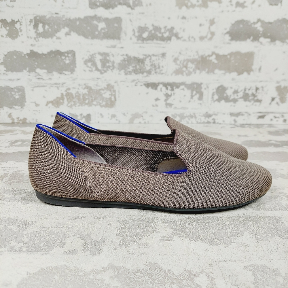 New Rothy's The Loafer Mocha Knit Round Toe Slip On Loafers T305 - Picture 4 of 10